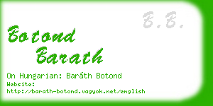 botond barath business card
